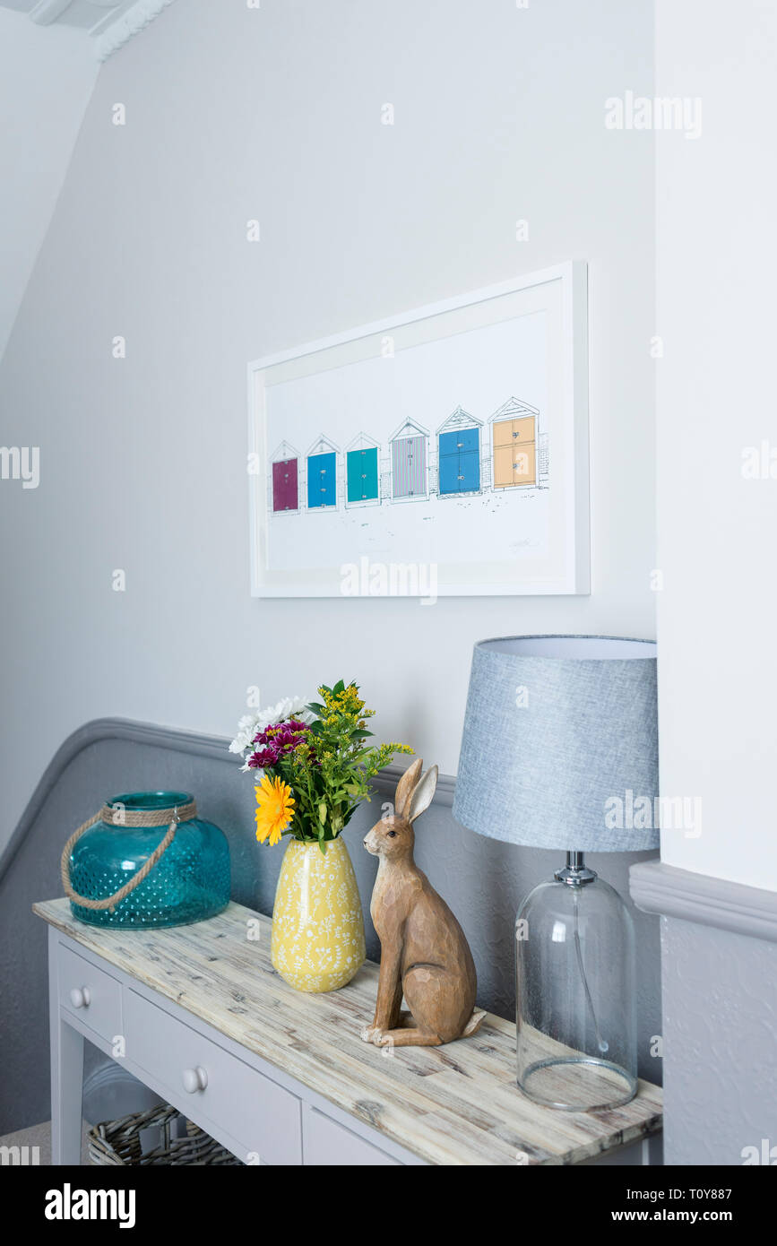 La fotografia di interni di un corridoio di una casa georgiana Foto Stock