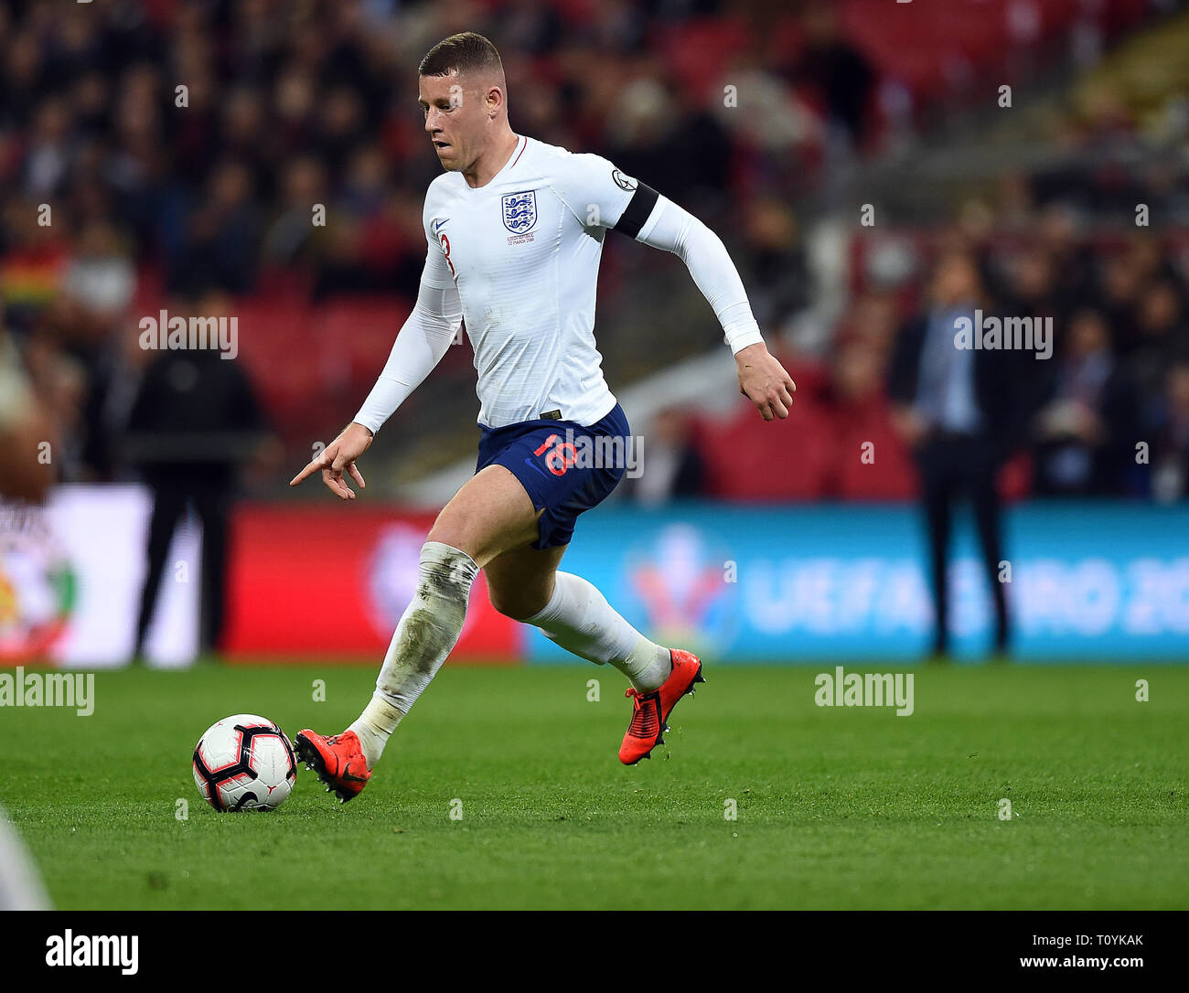 ROSS BARKLEY, Inghilterra, INGHILTERRA V REPUBBLICA CECA, campionato europeo qualifica, 2019 Foto Stock