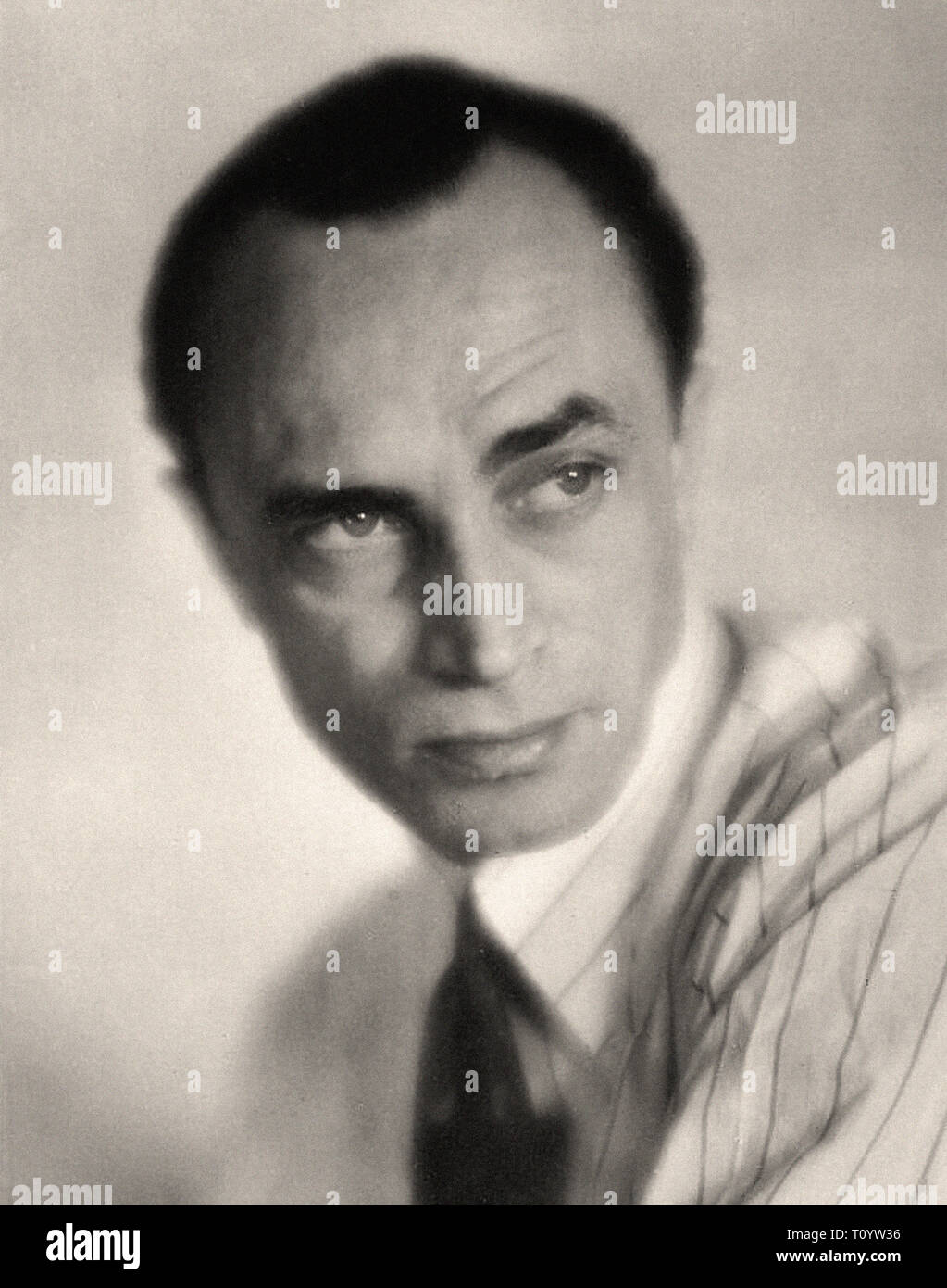 Ritratto fotografico di Conrad Veidt - film muto era Foto Stock