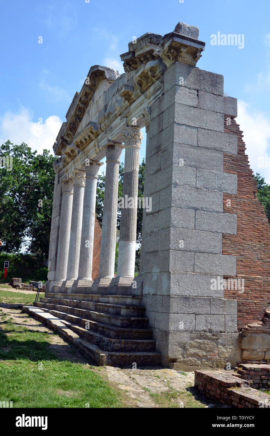 Albania, Apollonia (Illyria) sito archaiological (parte 1), un monumento di Agonothetes Foto Stock