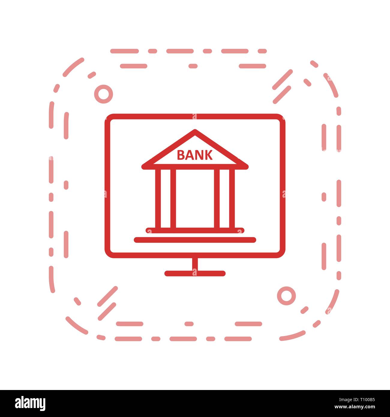 Illustrazione Internet Banking Icon Foto Stock