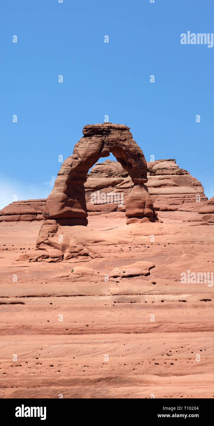 Delicate Arch, Arches National Park nello Utah, America. Foto Stock