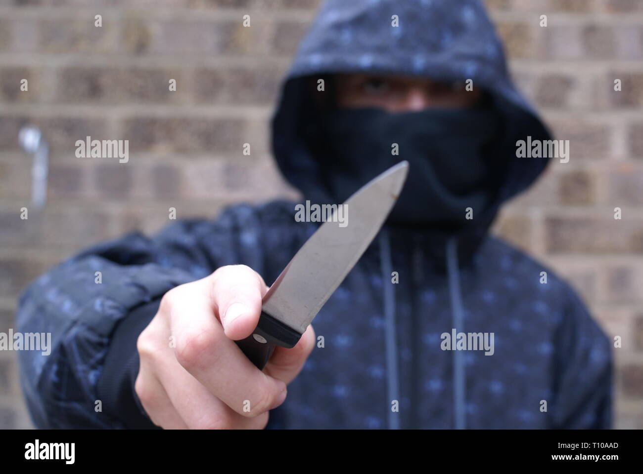 Crimine di coltello Foto Stock