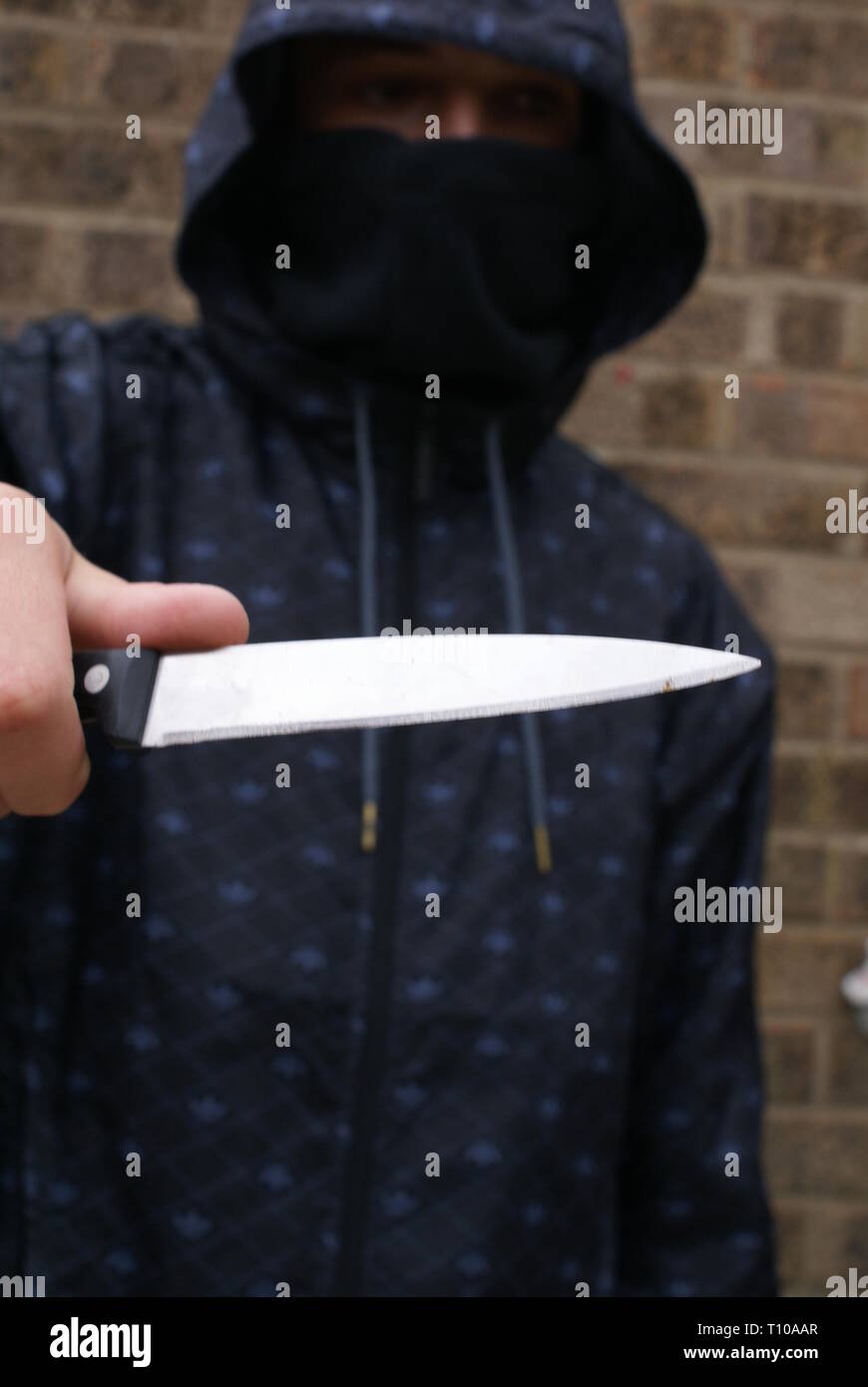 Crimine di coltello Foto Stock