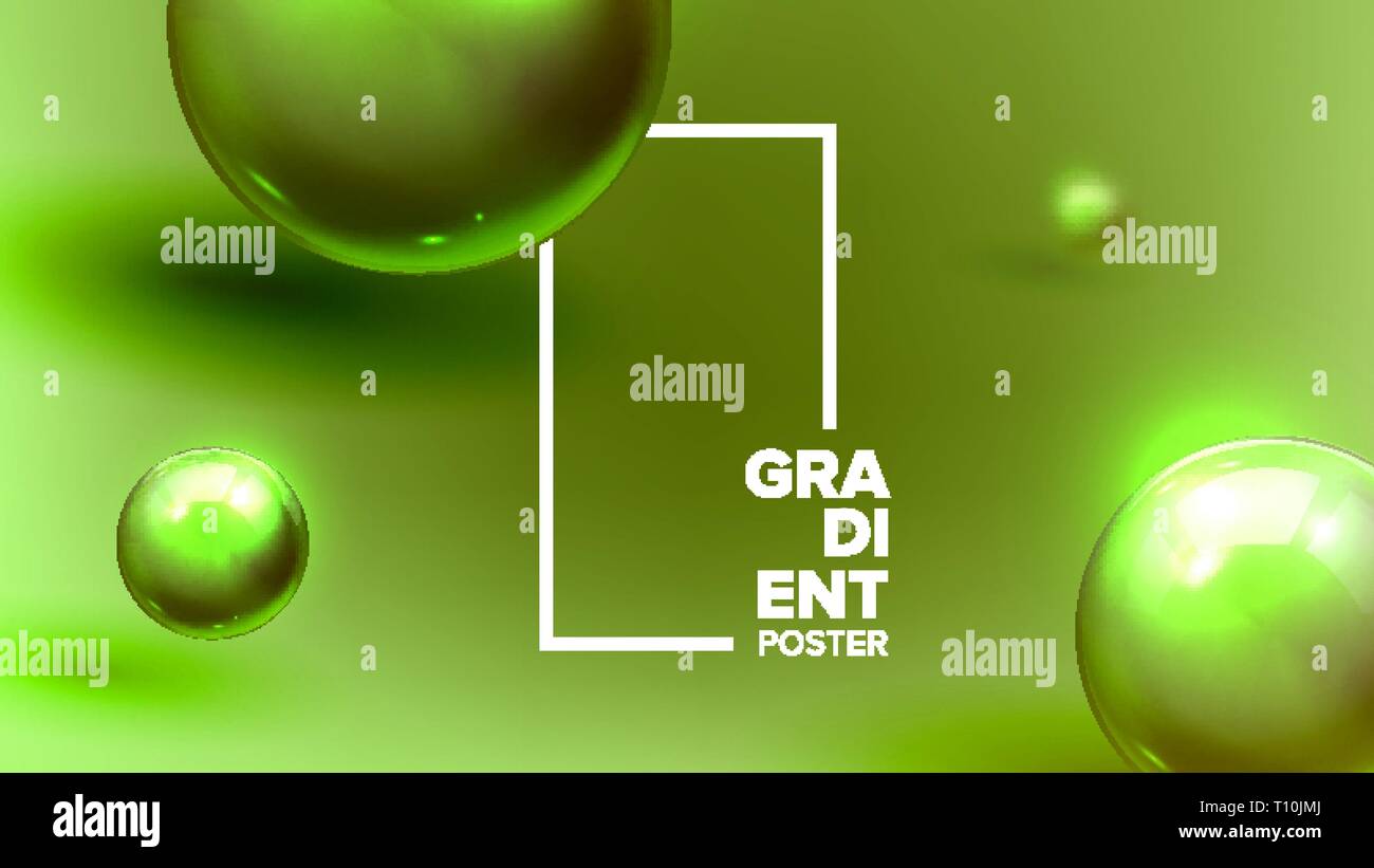 Liquido di sfondo astratto vettore. Layout moderno. Motion Flyer. Modello di minima. 3D illustrazione realistica Illustrazione Vettoriale