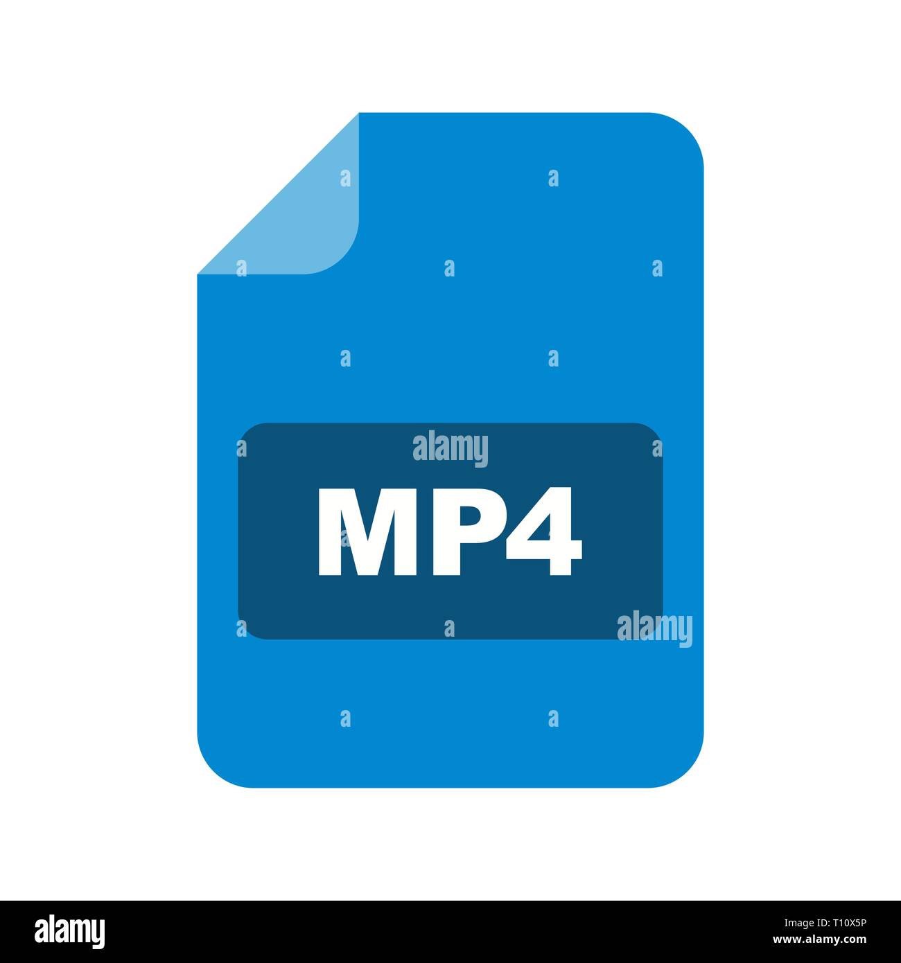 Illustrazione MP4 icona Foto Stock