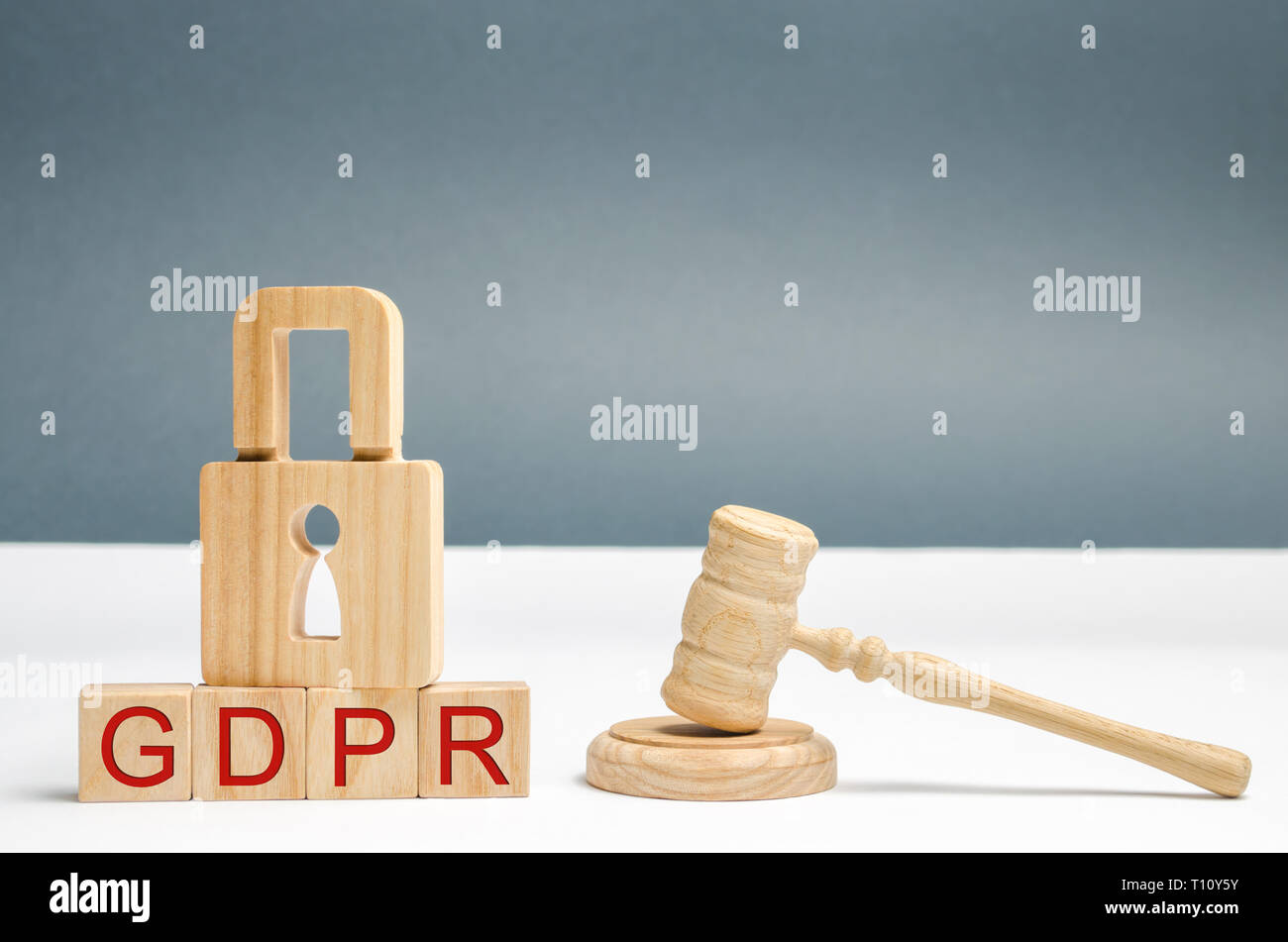 Il PILR concetto. Protezione dei dati il Regolamento. Cyber sicurezza e privacy. Legge sulla protezione dei dati e la privacy per tutte le persone all' interno dell' Unione europea Foto Stock