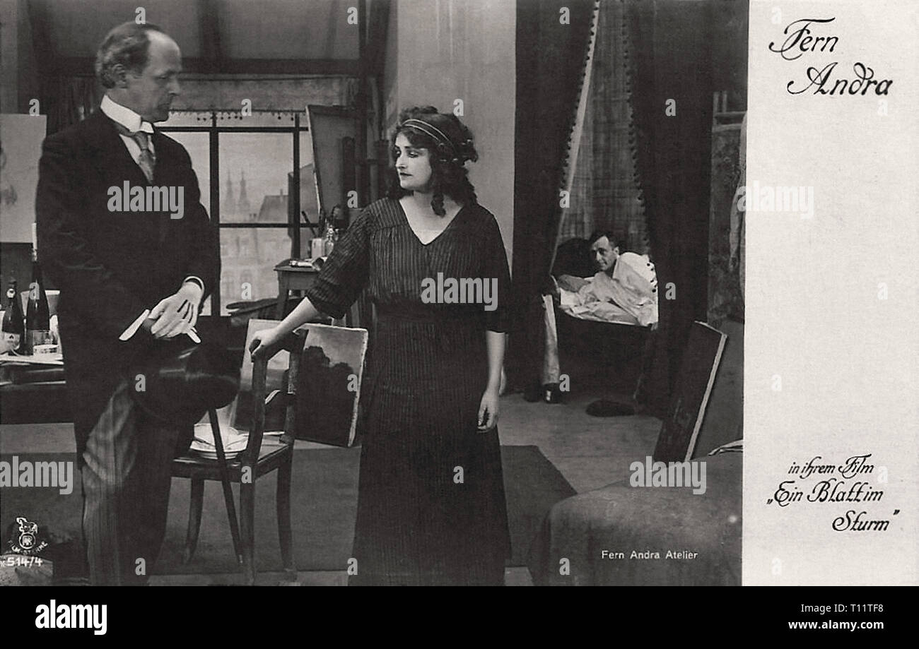 Fotografia promozionale di Fern Andra in Ein Blatt IM Sturm - film muto era Foto Stock