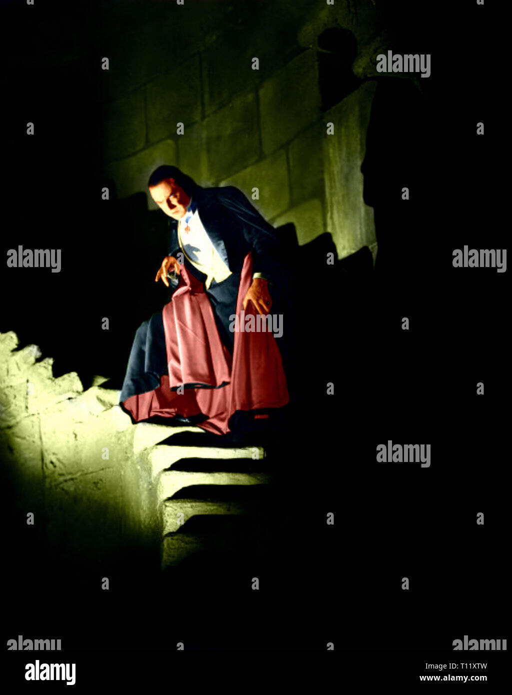 1931 American pre-codice vampiro-film horror diretto da Tod Browning e interpretato da Bela Lugosi come Conte Dracula. Prodotto da Universal, la sceneggiatura è basato sullo stadio 1924 play Dracula di Hamilton Deane e John L. Balderston, che a sua volta è vagamente basato sul romanzo Dracula di Bram Stoker.[ Credito: Hollywood Archivio foto / MediaPunch Foto Stock