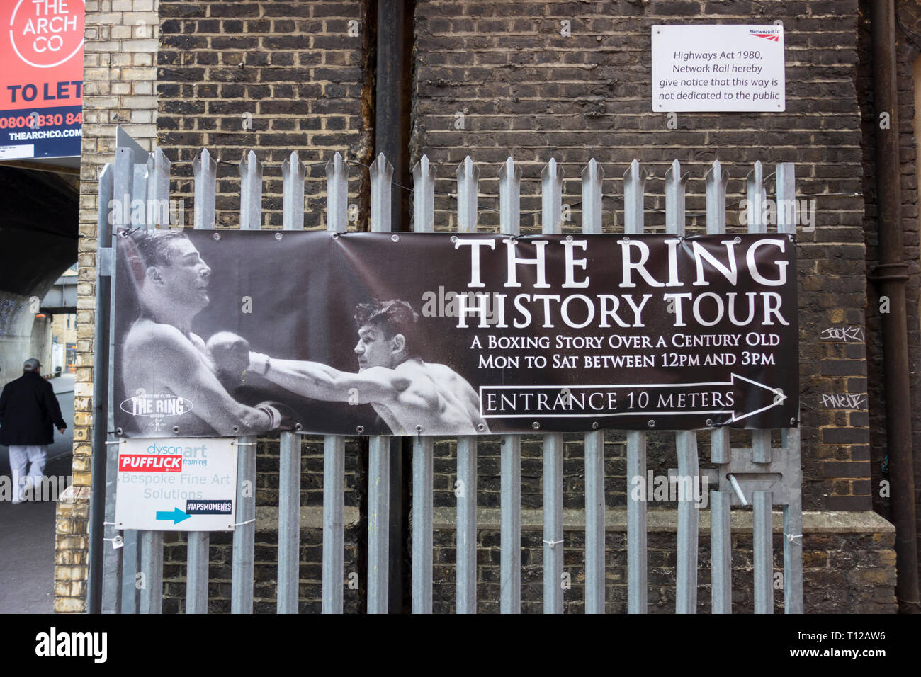 L'anello Boxing Club, Ewer Street, Southwark, Londra SE1, Regno Unito Foto Stock