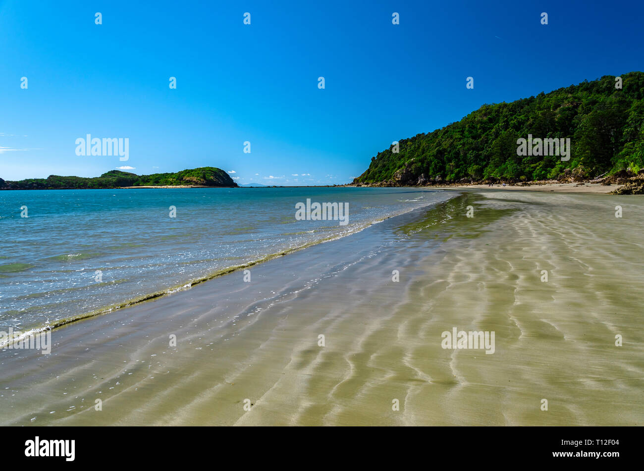 Spiaggia remota in Tropical Queensland, Australia. Foto Stock