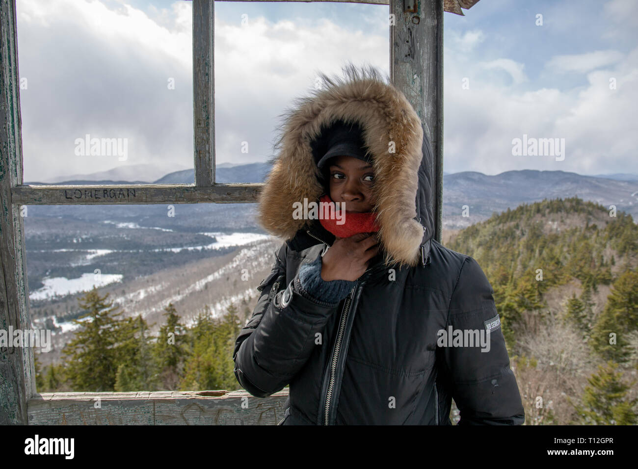 Lungo il lago / Blue Mountain / Upstate New York Foto Stock