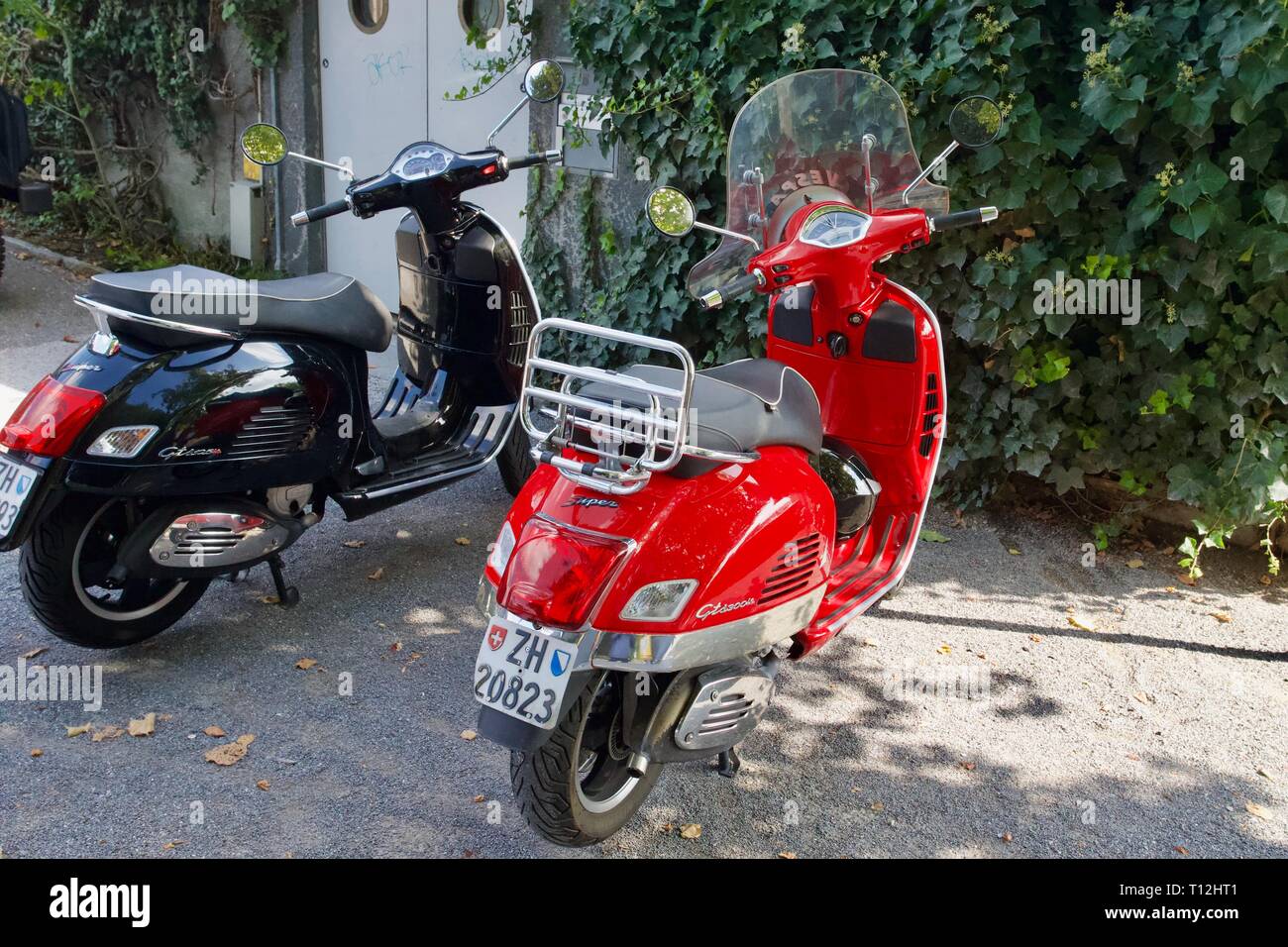 Vespa, Zürich, Svizzera Foto Stock