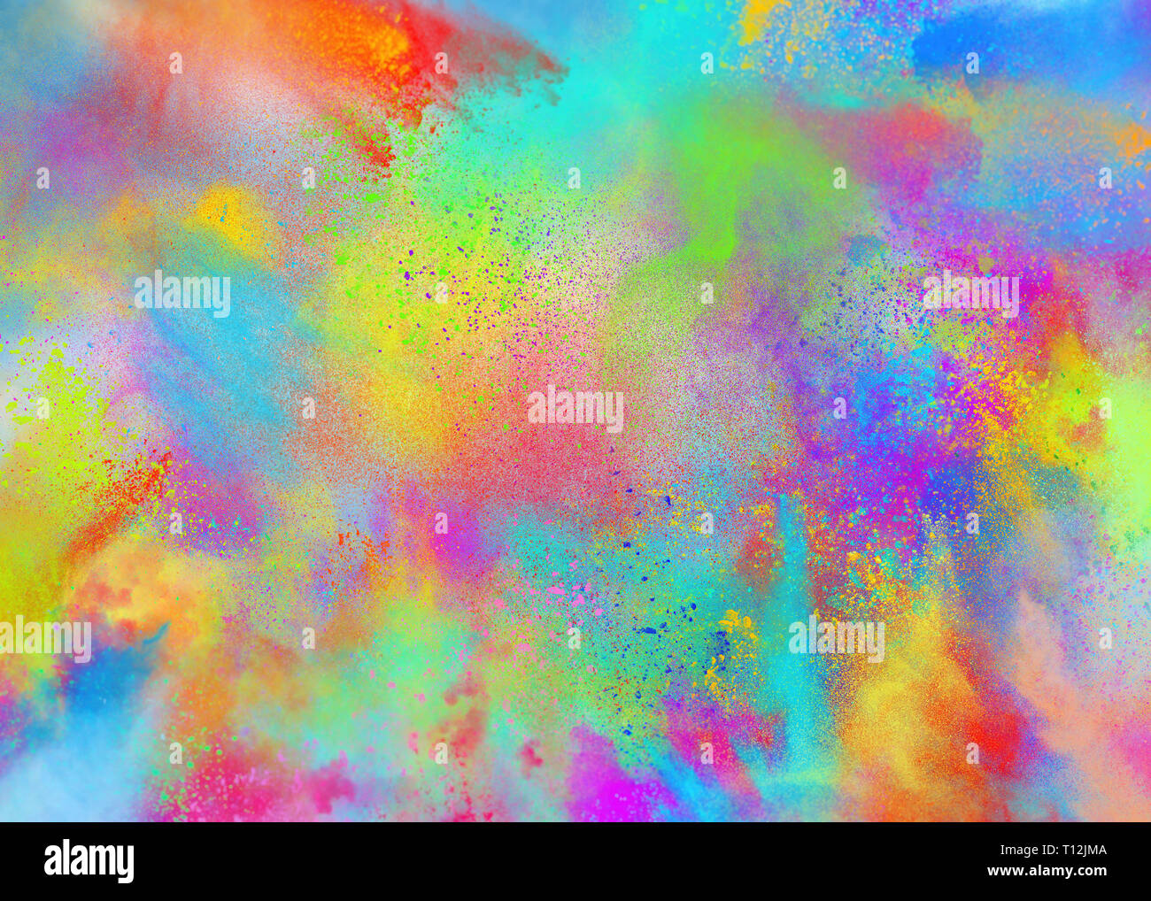 Polveri colorate per la primavera holi partito a colori Foto Stock Polveri colorate per la primavera holi partito a colori Foto Stock