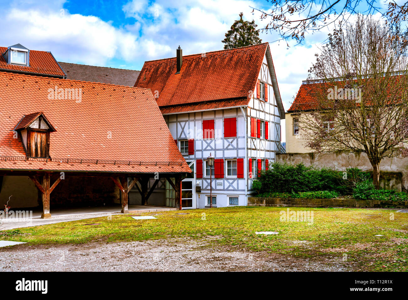 Vino ospedale premere (Spitalkelter) in Rottenburg am Neckar Foto Stock