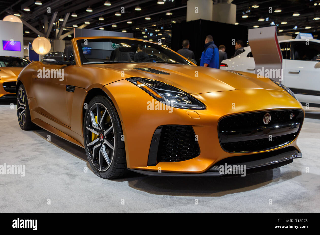 Vancouver, Canada - Marzo 2019 : Jaguar F-Type SVR Foto Stock