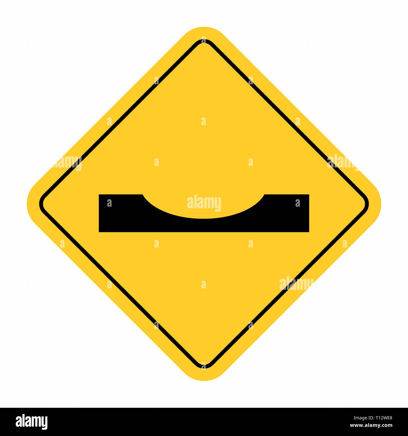 Dip segno del traffico Illustrazione Vettoriale