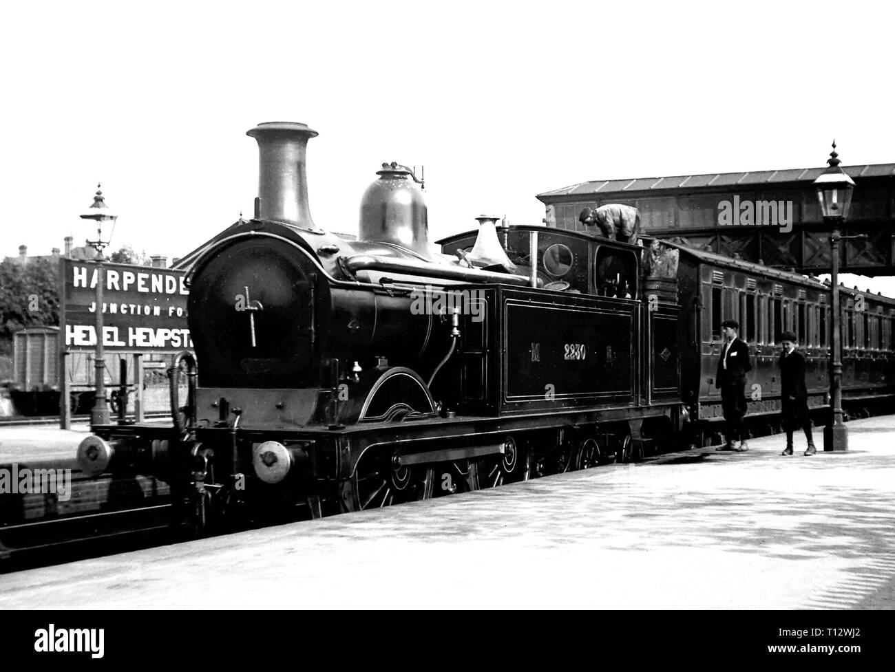 Harpenden Stazione Ferroviaria Linea Nickey Foto Stock