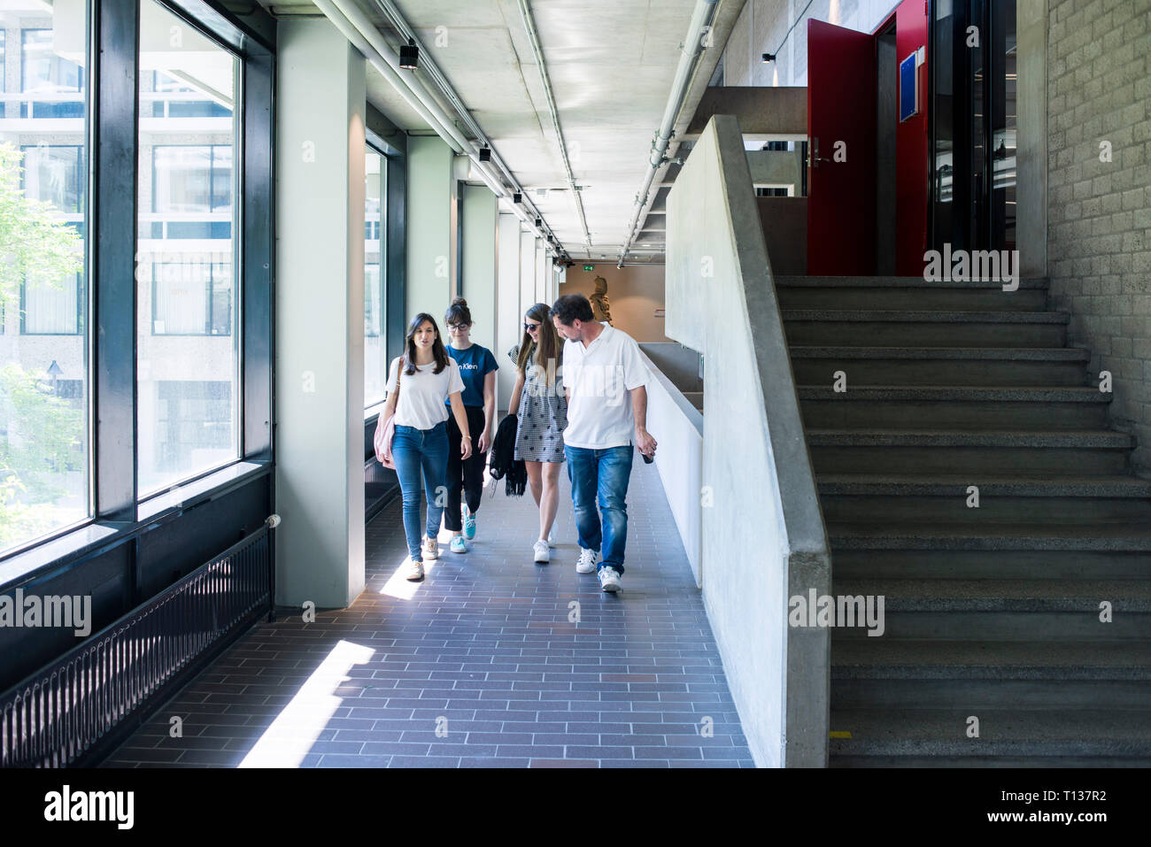 Aree dell'Università di Amsterdam Il moderno edificio del campus. Foto Stock