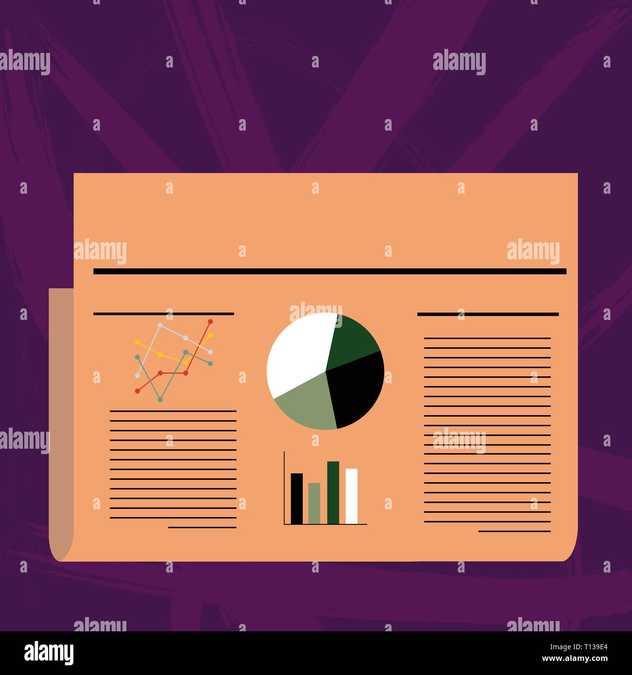 Business Newspaper Bar Chart Immagini E Fotos Stock Alamy