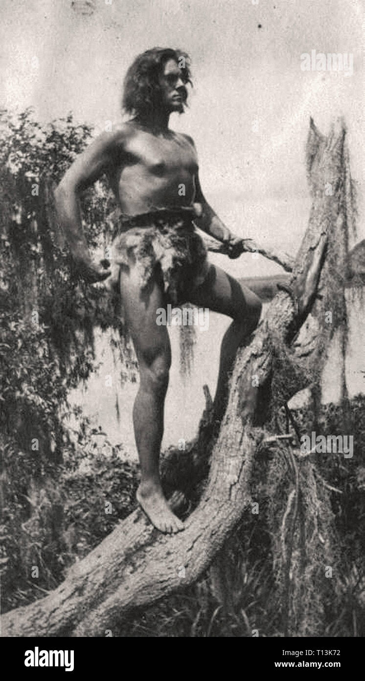 Fotografia promozionale di Stellan andana il primo film di Tarzan - film muto era Foto Stock