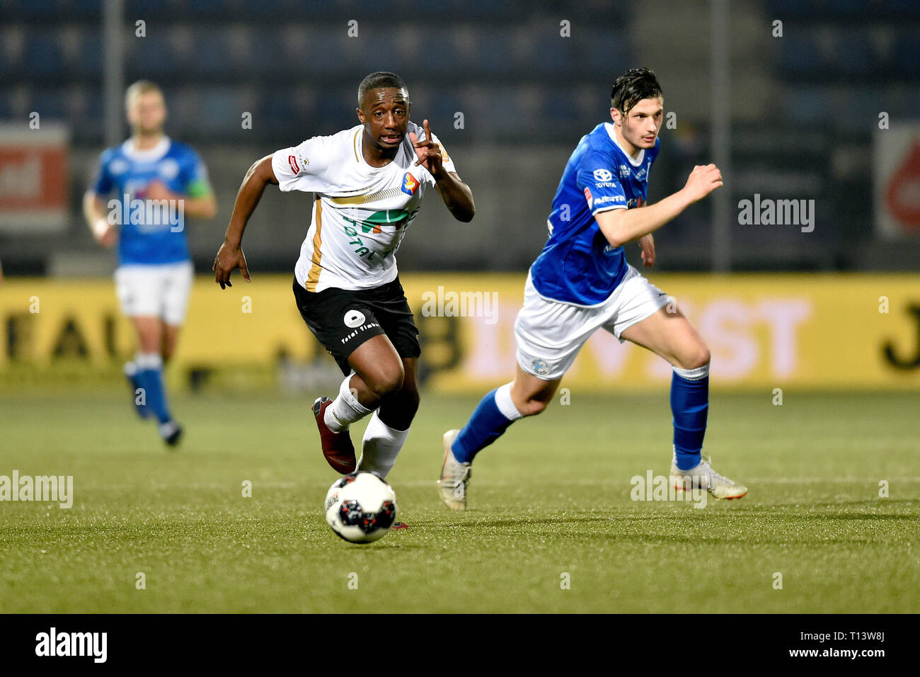 DEN BOSCH, 22-03-2019, Stadion De Vliert, Keuken Kampioen Divisie, Den Bosch - Telstar, stagione 2018 / 2019, Telstar player Ahmad Mendes Moreira durante il match Den Bosch - Telstar 3-4 Foto Stock