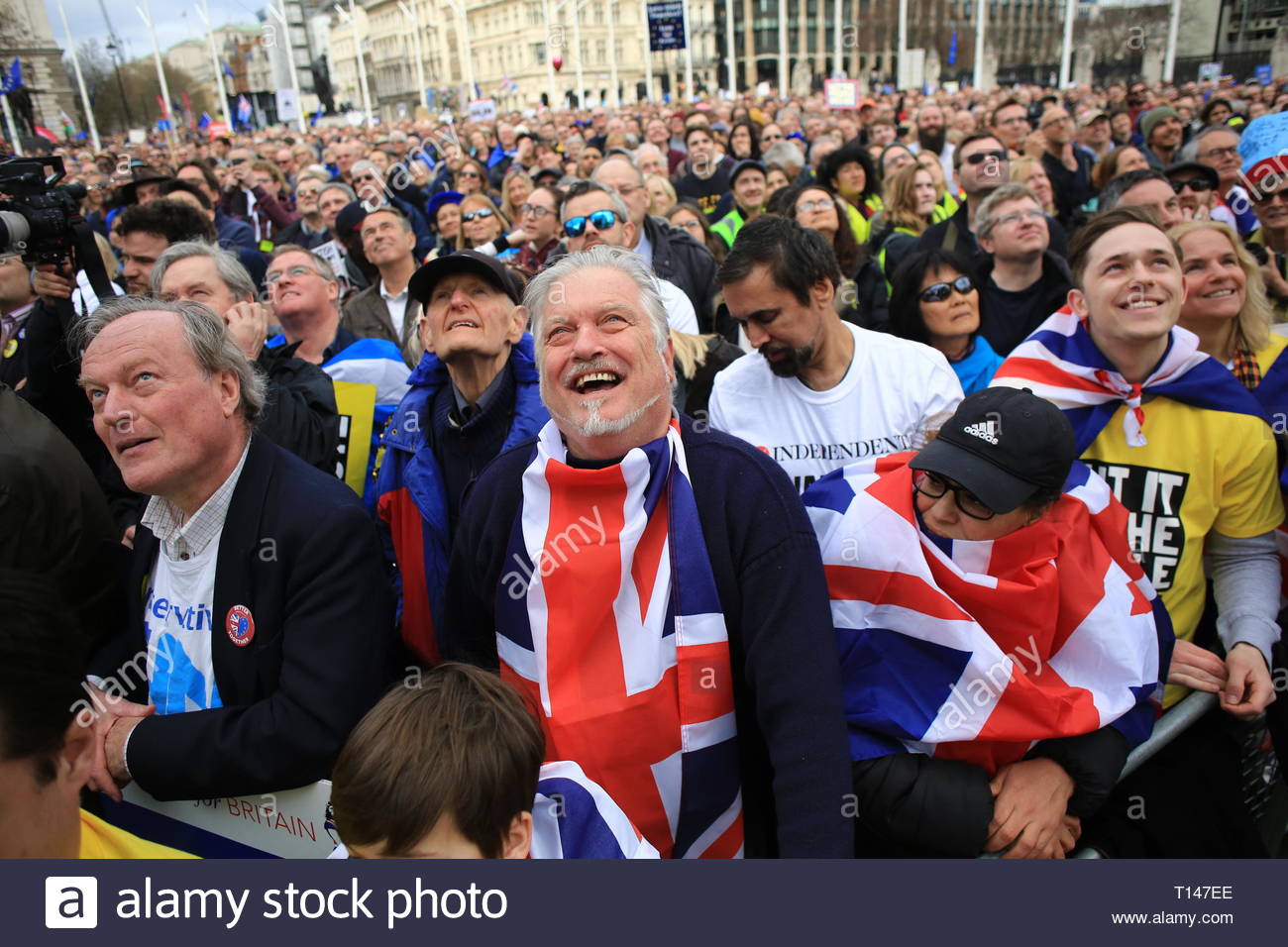 Londra, Regno Unito. 23 marzo, 2019. . Il voto popolare protesta è terminata a Westminster dopo molti oratori callied sul primo ministro può per consentire una seconda votazione. Credito: Clearpix/Alamy Live News Credito: Clearpix/Alamy Live News Credito: Clearpix/Alamy Live News Foto Stock