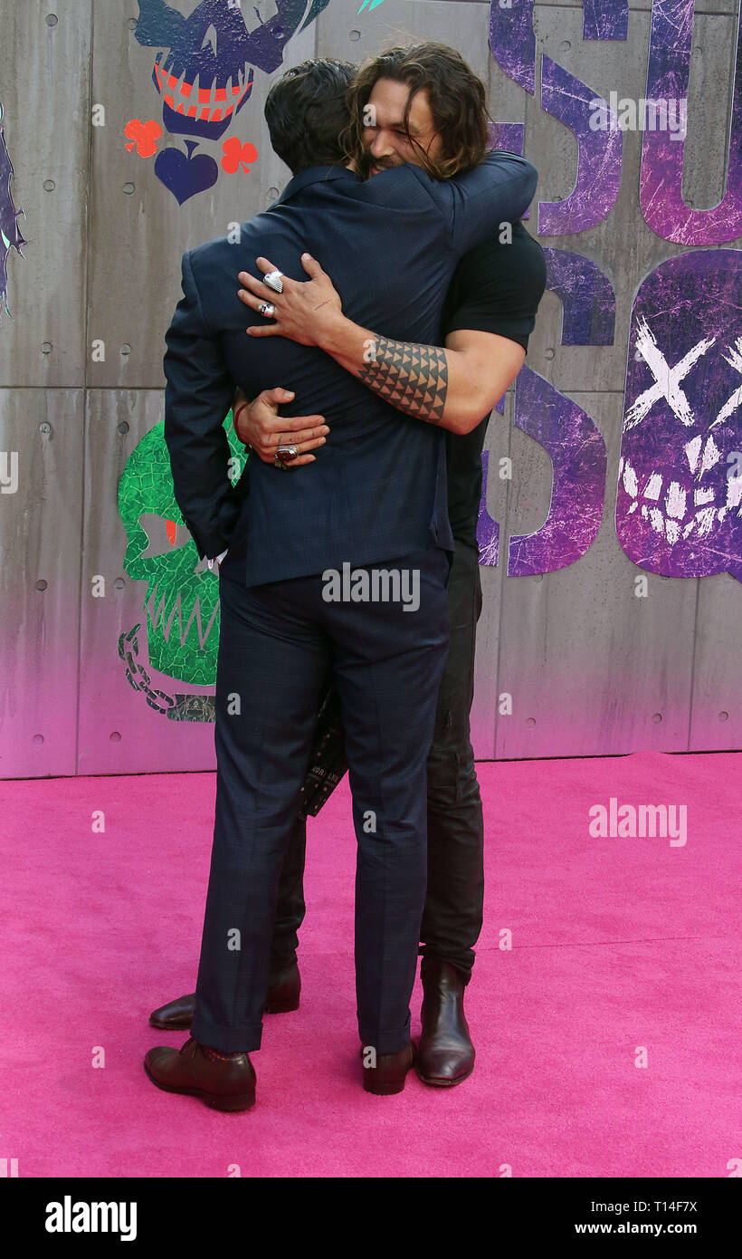 Agosto 03, 2016 - Londra, Inghilterra, Regno Unito - "suicide Squad' Premiere europeo, Odeon Leicester Square - tappeto rosso arrivi mostra fotografica: Henry Cavill e Ja Foto Stock