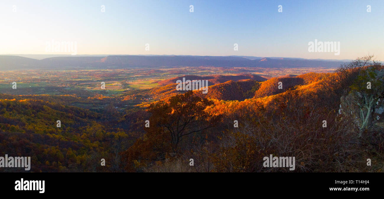 Parco Nazionale di Shenandoah in autunno, Virginia Foto Stock