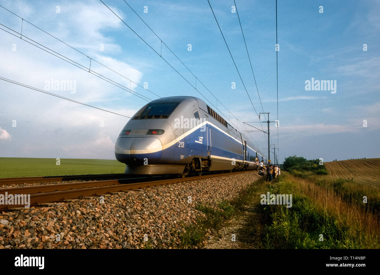 Frankreich, SNCF e TGV, Panne am 24.5.2001 - Francia, SNCF e TGV, ripartizione su 24 Maggio 2001 Foto Stock