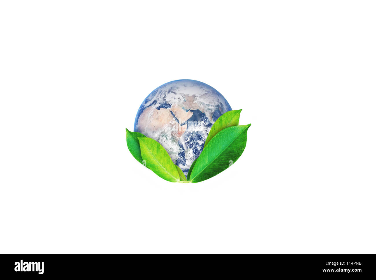 Mondo la Giornata della Terra, Ambientale segno astratto simbolo. Elemento di questa immagine sono arredate dalla NASA Foto Stock