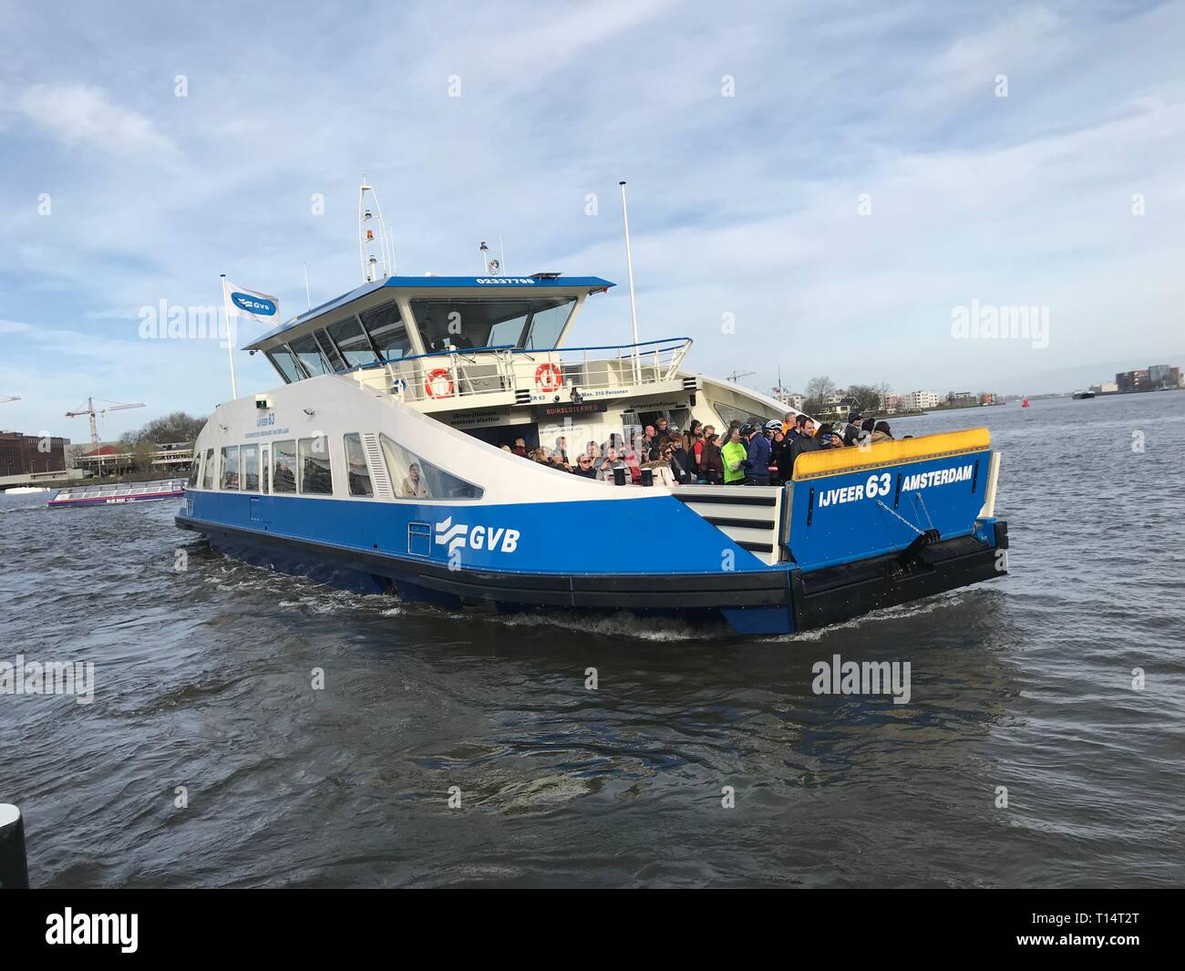 Amsterdam ferry boat Foto Stock