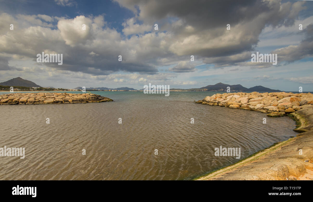 Parque Natural de la Albufera de Mallorca, Can Picafort, Maiorca (Mallorca), isole Baleari, Spagna Foto Stock