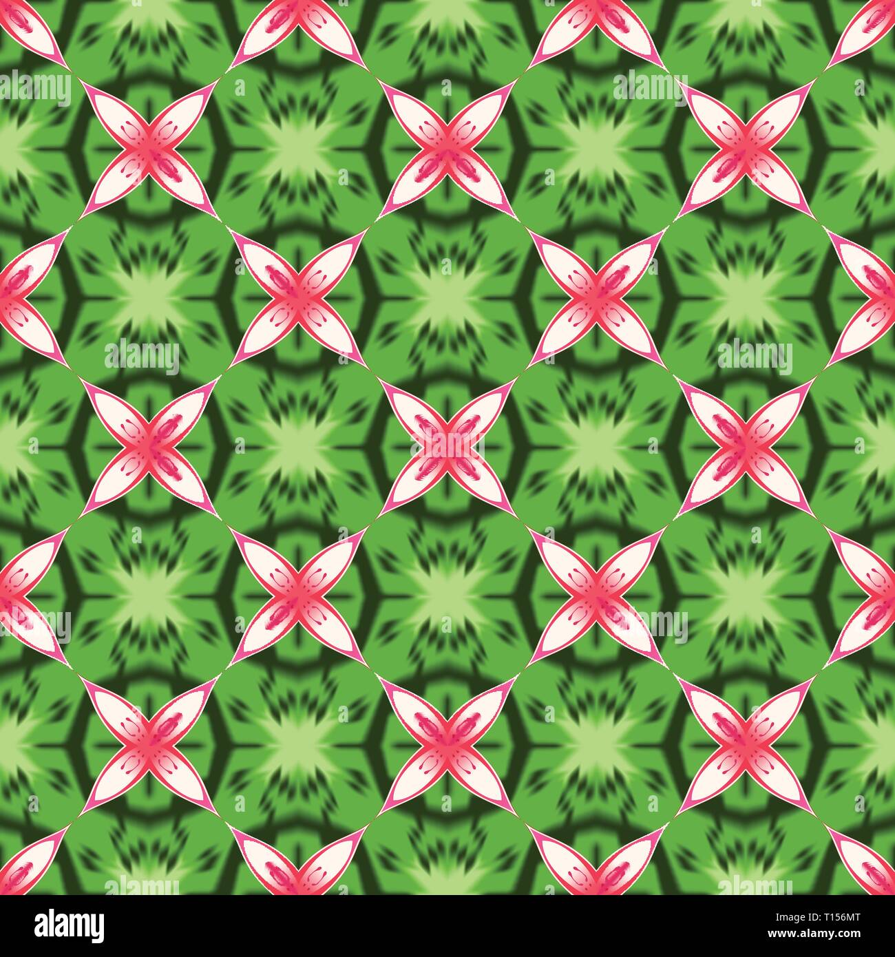 Vettore geometria Seamless Pattern per cartoline, carta da parati, web sfondo, Stampa e tessuto Illustrazione Vettoriale