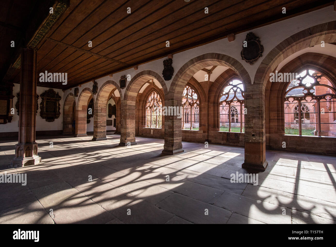 Chiostro della Cattedrale di Basilea, Svizzera Foto Stock