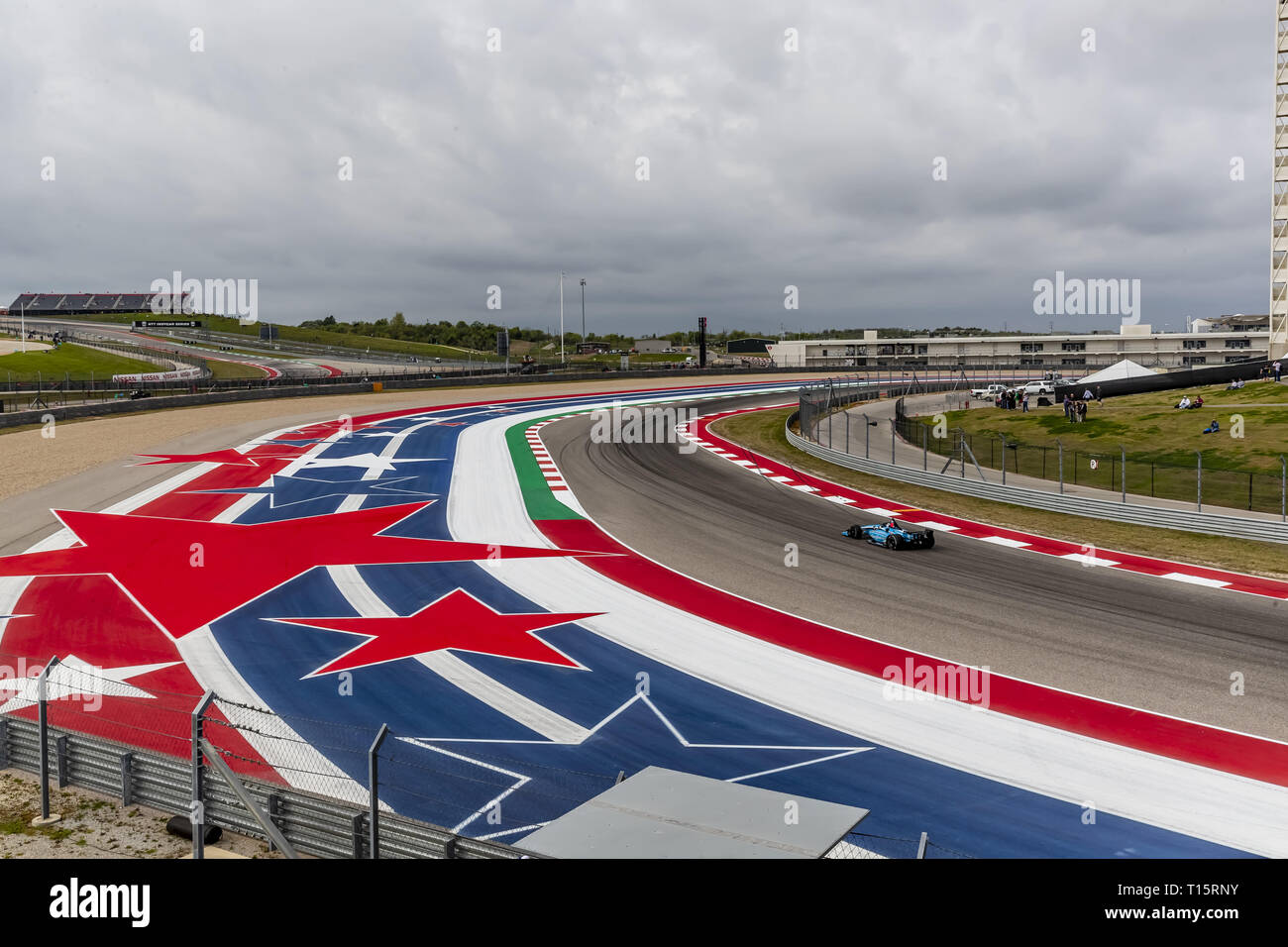 Austin, Texas, Stati Uniti d'America. 23 Mar, 2019. MAX CHILTON (59) d'Inghilterra passa attraverso le spire durante la pratica per la Indycar Classic presso il circuito delle Americhe di Austin, Texas. (Credito Immagine: © Walter G Arce Sr Asp Inc/ASP) Foto Stock