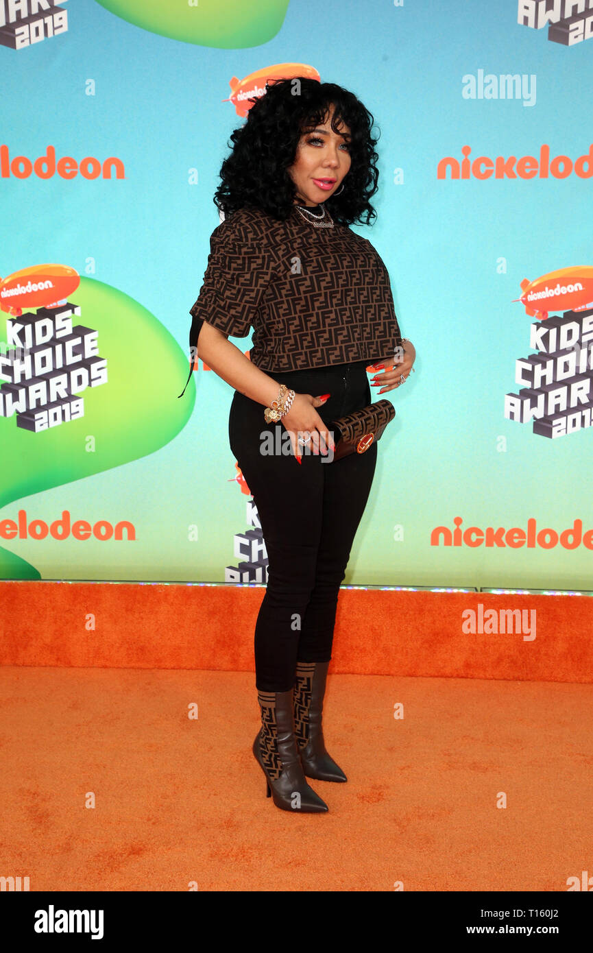 Los Angeles, Ca, Stati Uniti d'America. 23 Mar, 2019. "Tameka tiny' Harris a Nickelodeon's 2019 Kids Choice Awards a Galen Center su Marzo 23, 2019 a Los Angeles, California. Credito: Faye Sadou/media/punzone Alamy Live News Foto Stock
