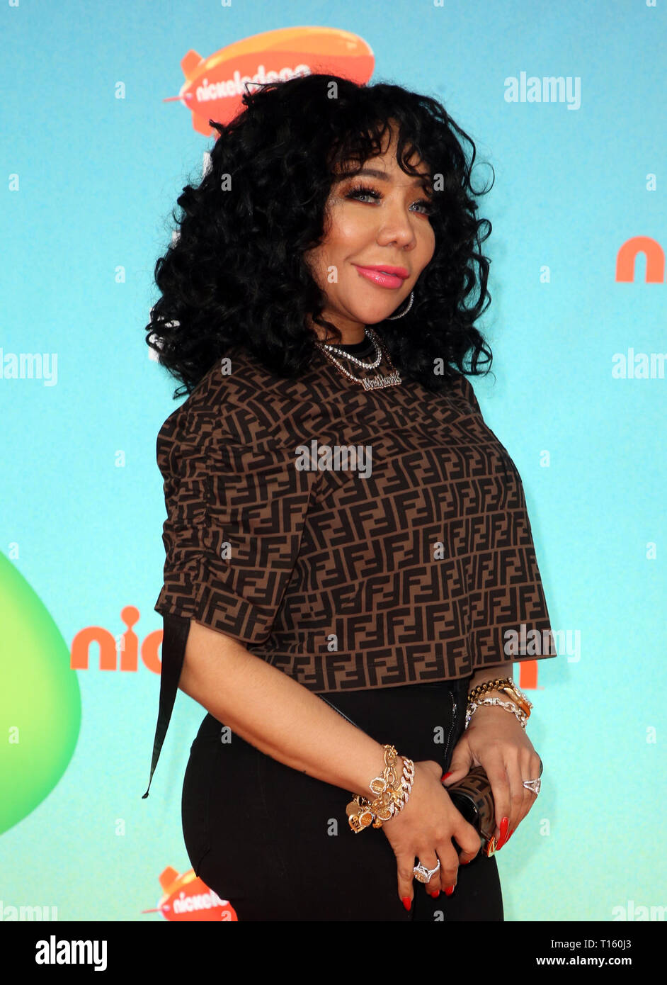 Los Angeles, Ca, Stati Uniti d'America. 23 Mar, 2019. "Tameka tiny' Harris a Nickelodeon's 2019 Kids Choice Awards a Galen Center su Marzo 23, 2019 a Los Angeles, California. Credito: Faye Sadou/media/punzone Alamy Live News Foto Stock