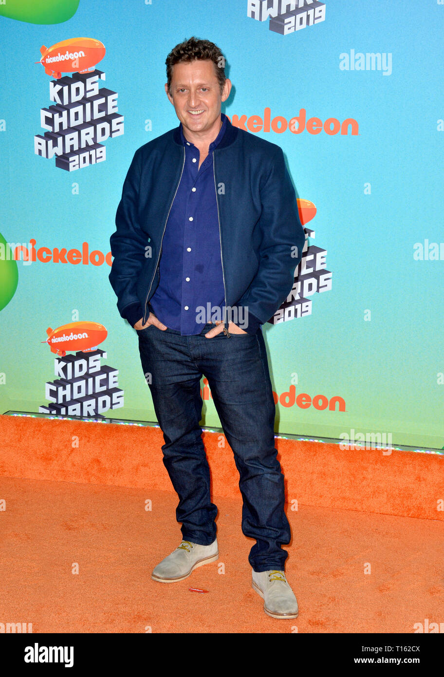 Los Angeles, Stati Uniti d'America. 23 Mar, 2019. Alex Winter a Nickelodeon's Kids' Choice Awards 2019 presso la USC Galen Center. Immagine: Paul Smith/Featureflash Credito: Paul Smith/Alamy Live News Foto Stock