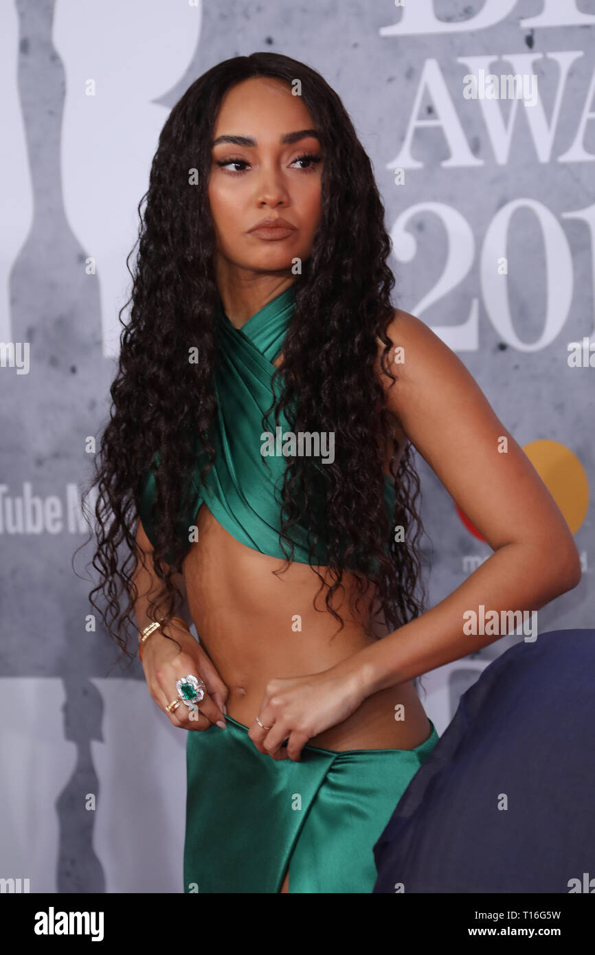 Il Brit Awards 2019 tenutasi presso l'O2 - arrivi con: Leigh-Anne Pinnock dove: Londra, Regno Unito quando: 20 Feb 2019 Credit: Lia Toby/WENN.com Foto Stock