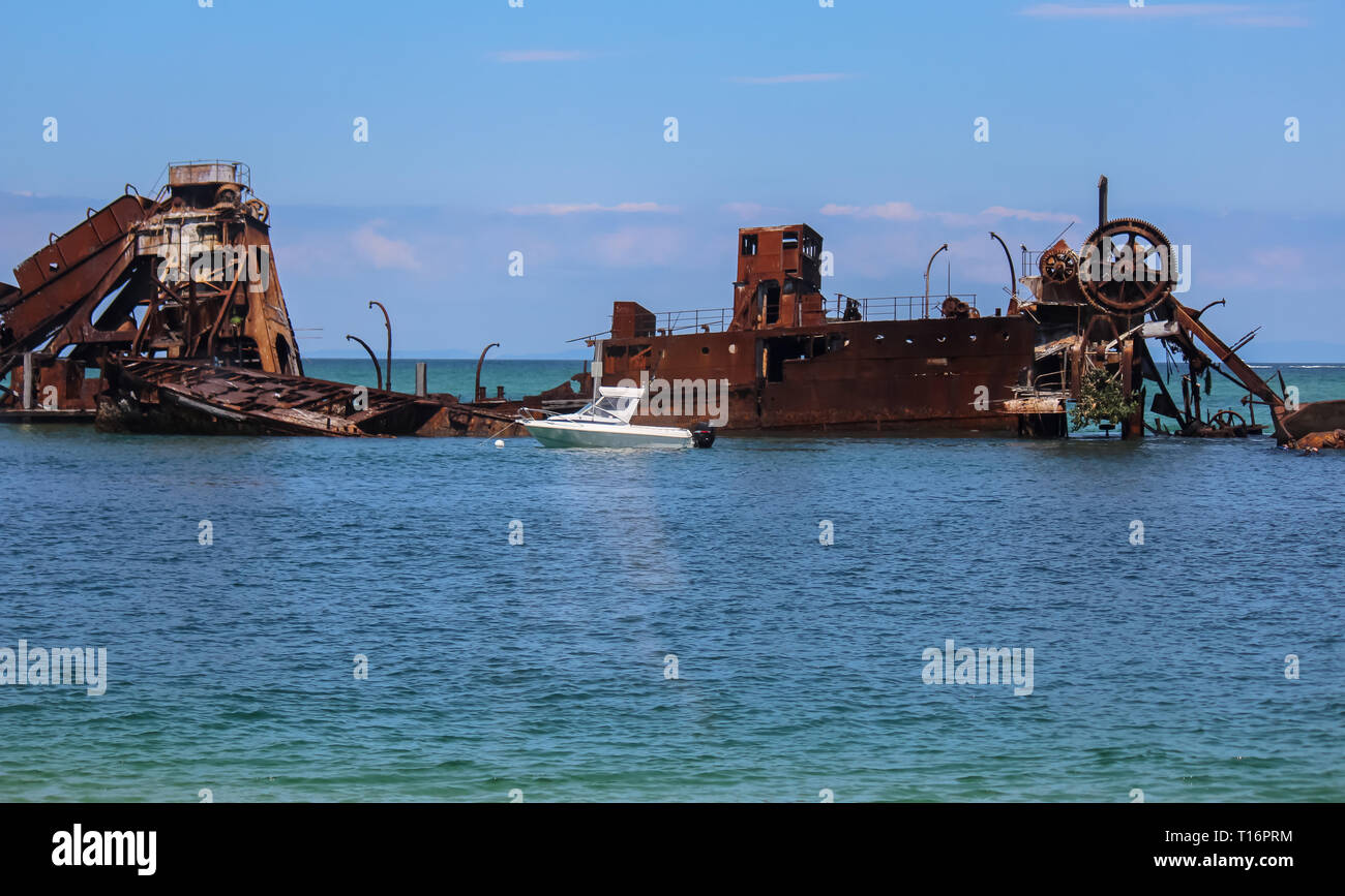 Immersioni relitto su Fraser Island in Australia Foto Stock