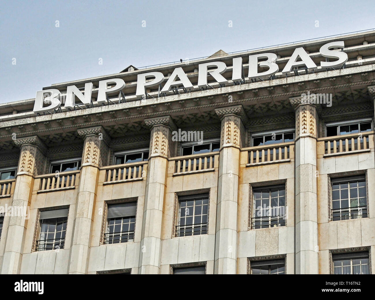 BNP PARIBAS bank, Parigi, Francia Foto Stock