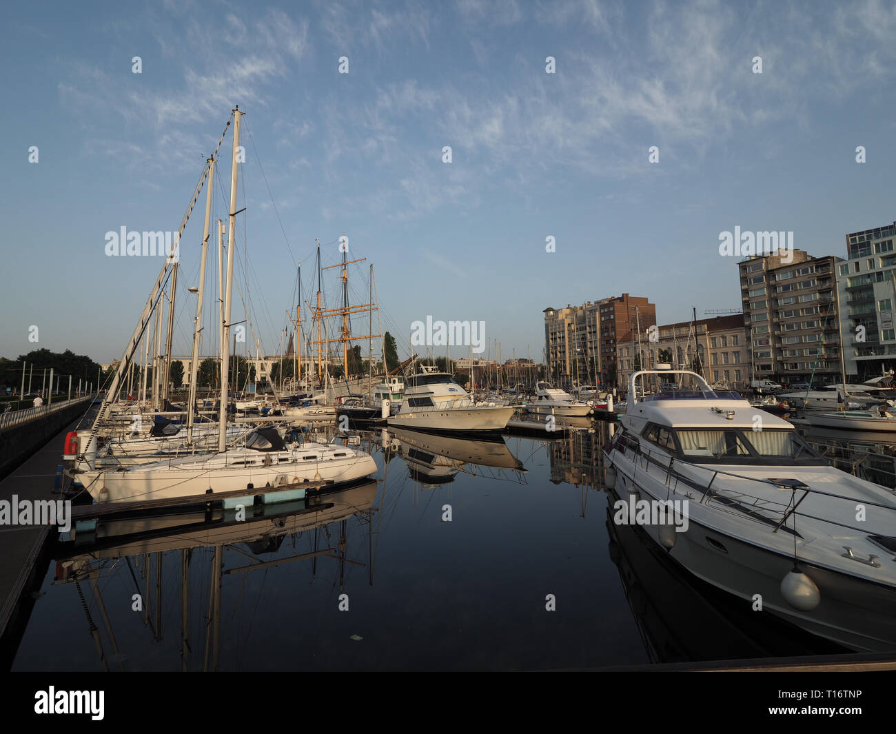 Ostenda, Belgio - 7 August 2018: immagine della marina 'Mercator' di Ostend. Foto Stock
