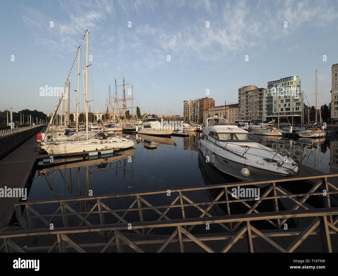 Ostenda, Belgio - 7 August 2018: immagine della marina 'Mercator' di Ostend. Foto Stock