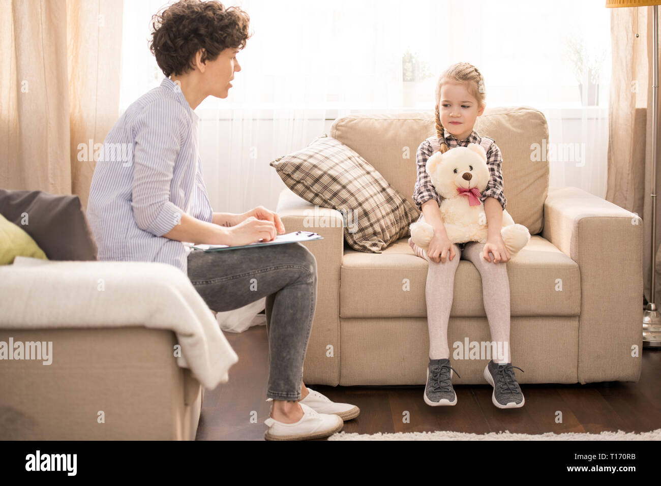 Educazione a casa Foto Stock