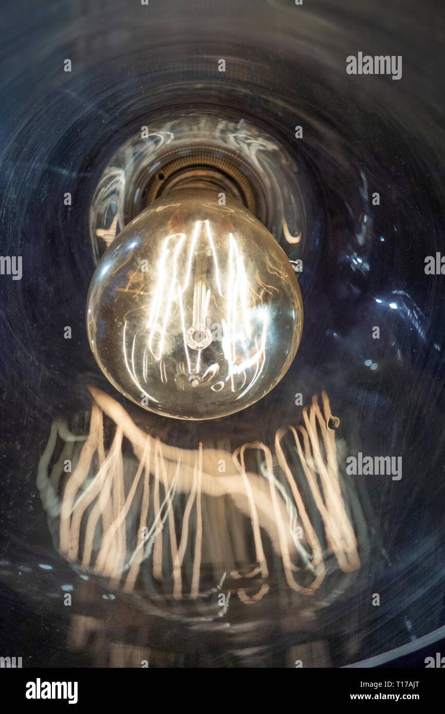 Vintage di tungsteno della lampadina della luce Foto Stock