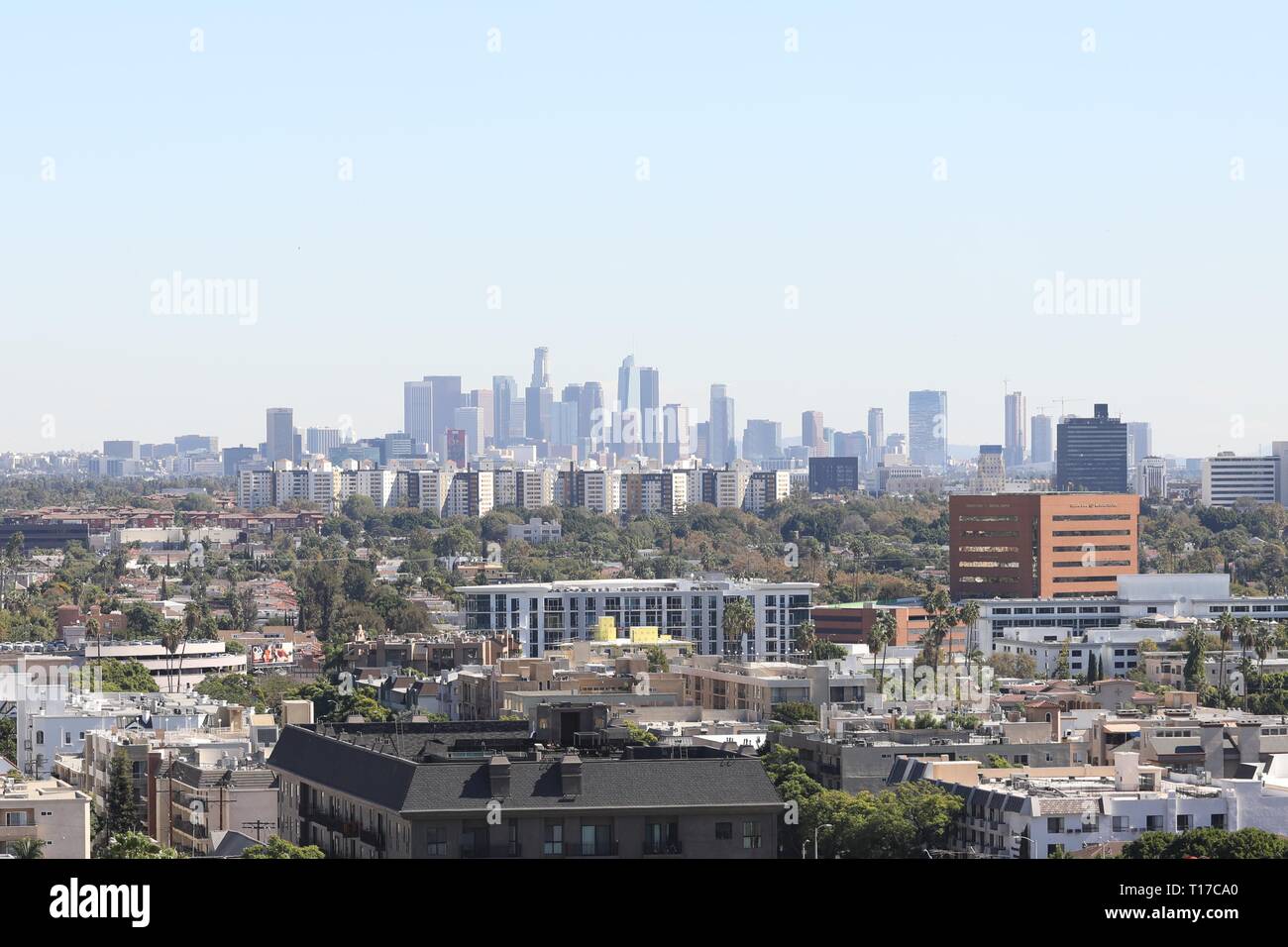 Il centro della città di Los Angeles Foto Stock