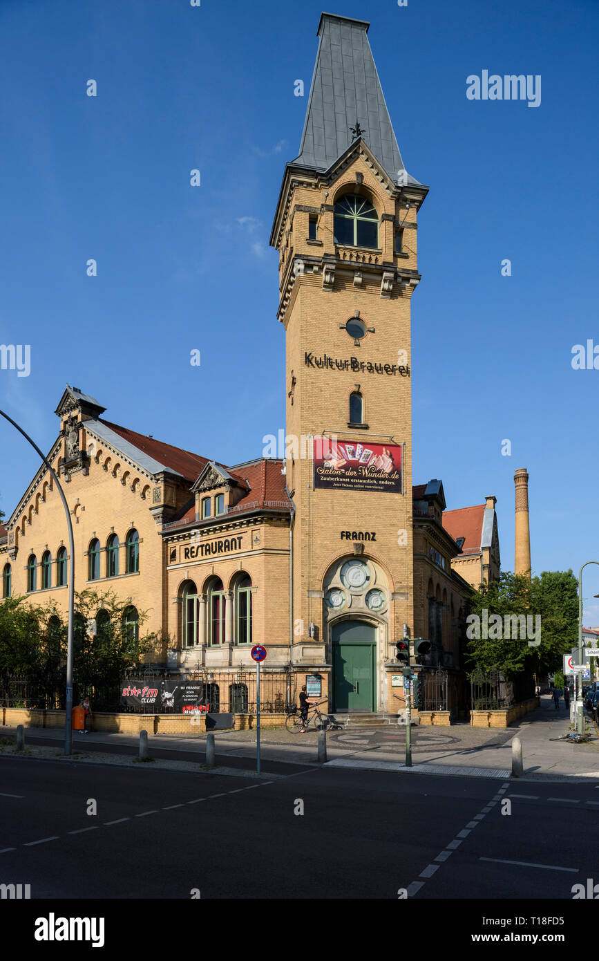 Berlino. Germania. Kulturbrauerei a Schönhauser Allee, Prenzlauer Berg, ex birreria, ora un centro culturale. Foto Stock