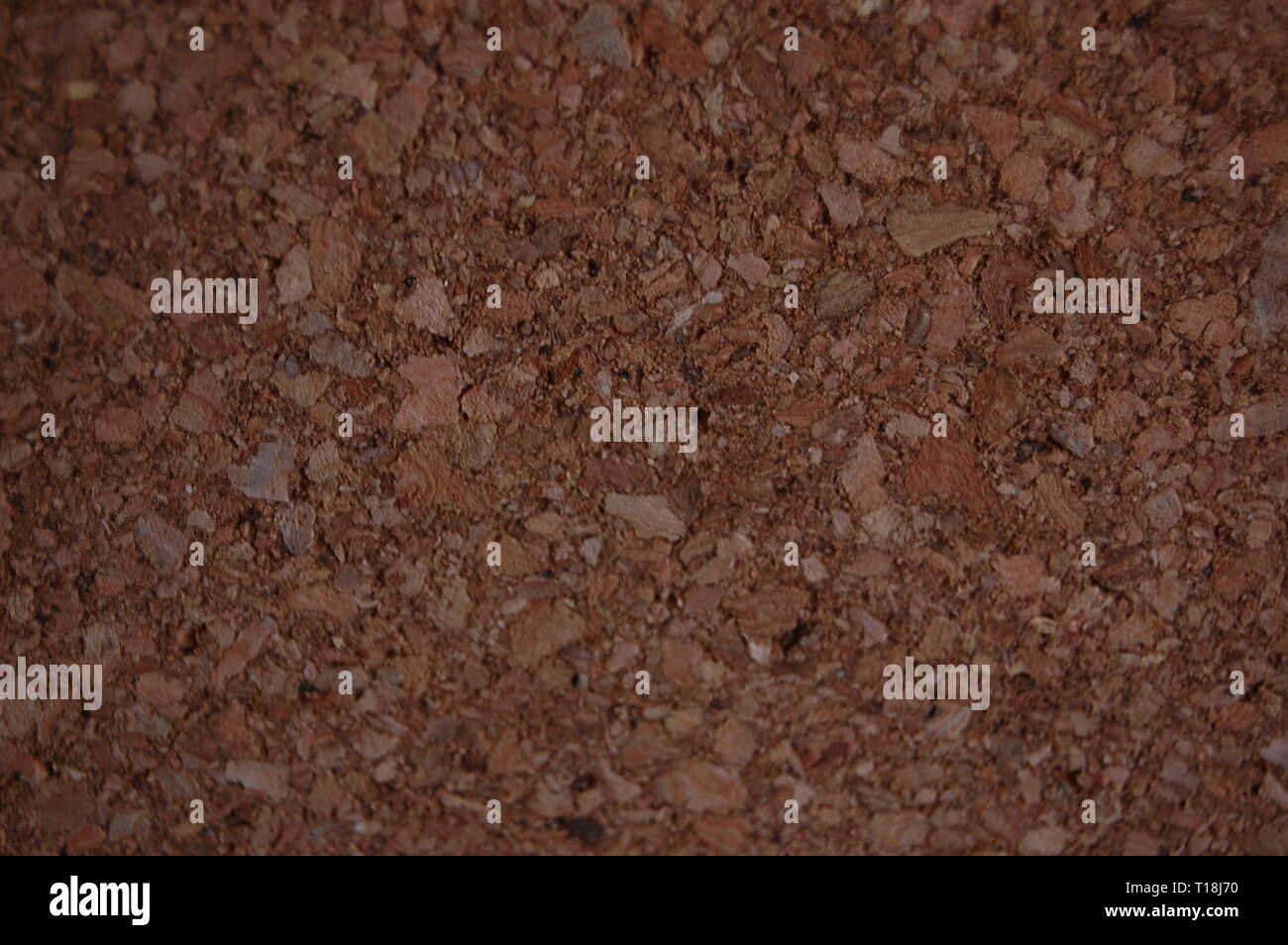 Bacheca di sughero close up Foto Stock