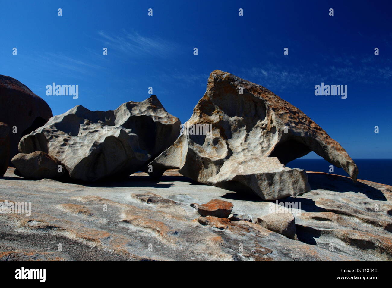 Remarkable Rocks, Parco Nazionale di Flinders Chase, Kangaroo Island, Sud Australia Foto Stock